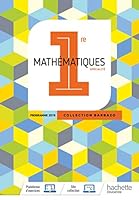Barbazo Maths 1ère - Livre élève - Ed. 2019 2013954867 Book Cover