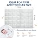 Continental Bedding Serenity Toddler Down Comforter 700 Fill Power White Down Duvet Insert 100% Cotton Shell White, 39x47