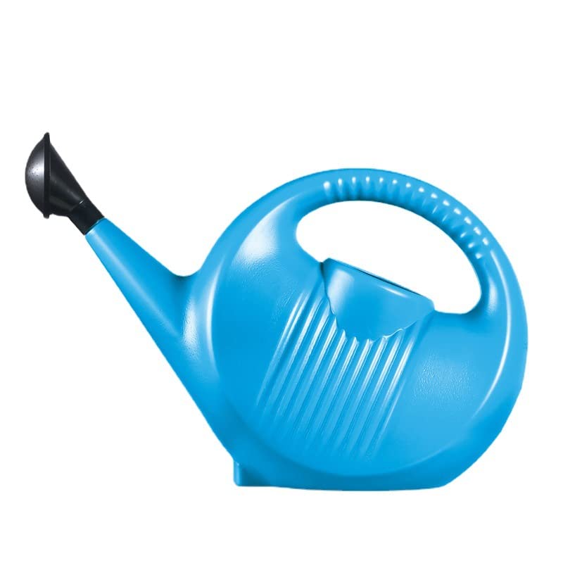 Plastic Watering Cans for Indoor Plants, Garden Watering Cans for Outdoor Plant House Flower, Modern Plant Watering Can Large Long Spout with Sprinkler Head,1.32 Gallon,1PCS(Blue)