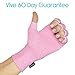 Vive Pink Arthritis Hand Compression Gloves (Pink, Small)