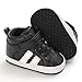 Sekantrol Baby Boys Girls First Walker Crib Newborn Shoes, Soft Rubber Sole Infant Sneakers Fashion High-Top Non-Slip Toddler Dress Moccasins Shoes (06-Black, Infant, 12-18 Months, Medium)