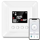 iolloi WiFi Thermostat 16A für Fußbodenheizung, Smart Digital Raumthermostat Programmierbar Raumtemperaturregler, Kompatibel mit Alexa Echo/Google Home/Smart Life/Tuya Smart (Elektrische Heizung)