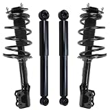 Detroit Axle - Front Struts w/Coil Springs Assembly Rear Shock Absorbers Replacement for 2010-2015 Lexus RX350 RX450h - 4pc Set