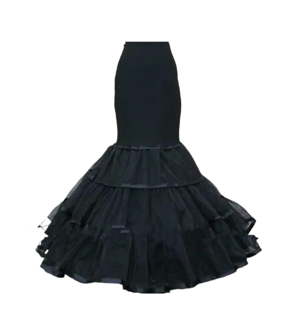 Damen Trompetenunterrock Frauen Meerjungfrau Petticoat Fischschwanz Unterrock Trompete Krinoline for Braut Hochzeitskleid