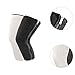 APLVFFZH Knee Warmers Zipper Closure Knee Pads for Running Cycling Sports Cold Weather, White Lining, 40cm