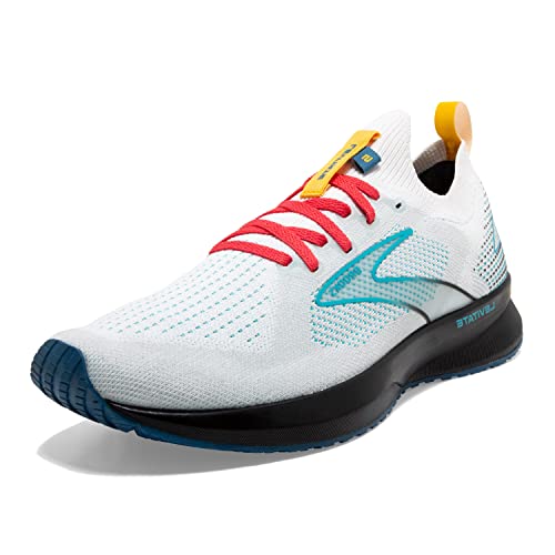 Brooks Levitate StealthFit 5 Neutral Laufschuh für Herren, Weiß/Auster/mehrfarbig, 48.5 EU