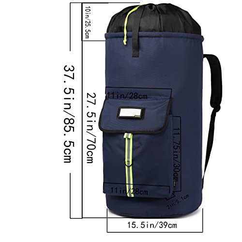 Suovock Laundry Bag Backpack, Extra-Large Heavy Duty Laundry Bags, Laundry Backpack For College Students, With Drawstring Closure (Dark Blue Laundry Bag Backpack) #TOP1