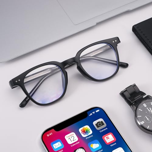 Image of Dollger Square Blue Light Blocking Glasses Women Men Computer Eyeglasses Fashion Light Weight TR90 Blue Light Glasses