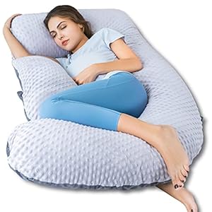 QUEEN ROSE Pregnancy Pillow, U Shaped Body Pillows for Sleeping, Detachable Maternity Pillow for Pregnant Women Sciatica…