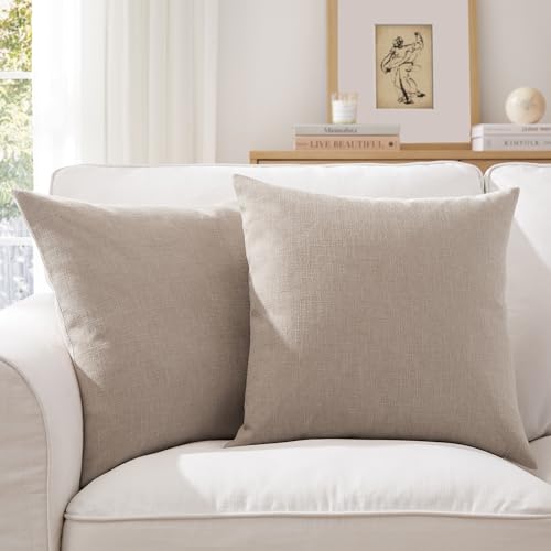 Camel Heather Pillow Covers