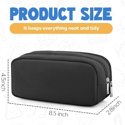HOHOM Pencil Case Large Capacity Pencil Pouch Holder Box Marker Storage Bag Desk Organizer Stationery Organizer for School Supplies Office Travel Organizers Office College - Image 9