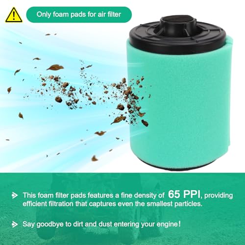 Image of Foam Air Filter Material Replacement for Uni Filter ATV Air Filters- BF-1 BF1 14 inch X 17 inch X 5 /8 inch 65-PPI Green Fine Foam Sheet, Air Filter Pads for Motorcycle ATV Scooters Dirt Bike