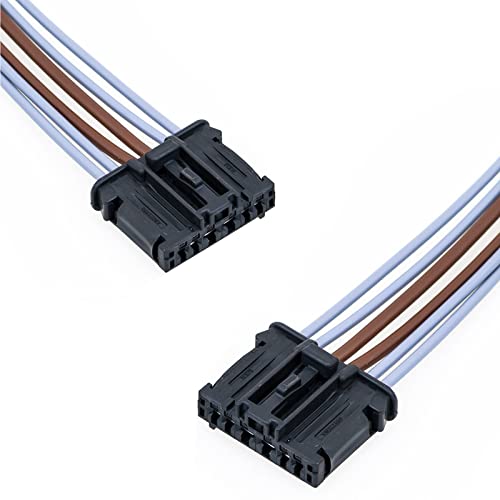 (Lot de 2) Kit Réparation Câble Faisceau de Câblage Fiche Électrique Prise de Connectique Platine Porte Ampoules Feux Arriere compatible pour 206 207 307 C3 Logan 1606248780 6001551441