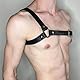 Herren Punk Body Brust Harness Männer Leder Brust Geschirr,Einstellbare Gothic Herren Kleidung Sexy Sklave Bandage Kostüme Clubwear Nachtshow-Kostüm Gurt,Fetisch BDSM Fesseln Schultergurt