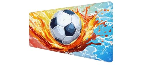 Desk Mat Design Football Eau pour Setup Gamer et Bureau