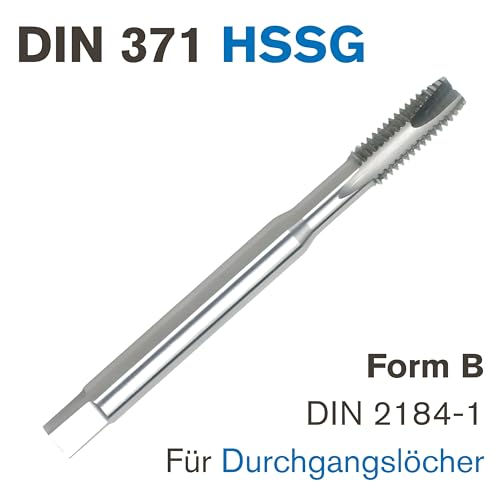 GSR PROFI Maschinengewindebohrer M8, DIN 371, Form B, HSSG