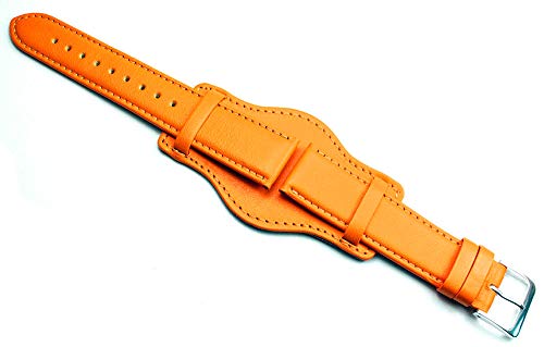 Bracelet de montre 20mm cuir de veau véritable avec support pour femme