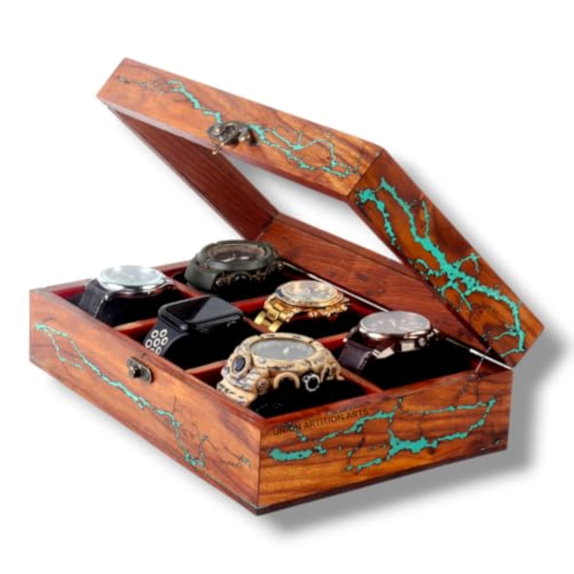 Wooden Watch Organizer for Men, Custom Valet Box