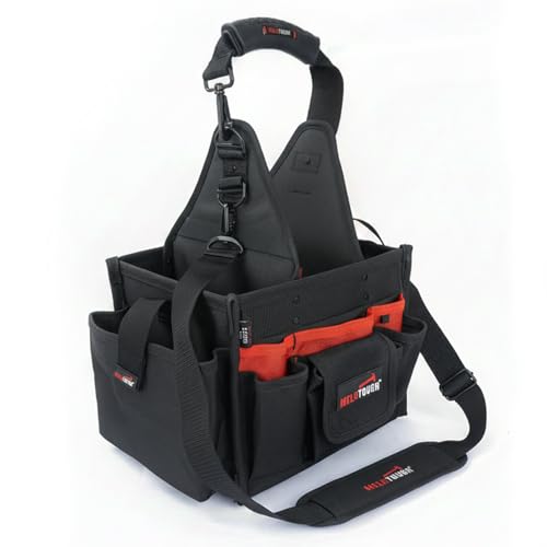 Image of MELOTOUGH Electrical and Maintenance Tool Carrier | Large 24 Pockets, Tool Pouch, Tote Bag With Waterproof Base, Open-Top Design, Dual Handles, Idea for Electrician Technicians