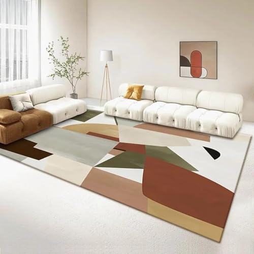 Tapis de salon grand format style abstrait 140 x 200 cm