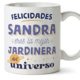 MUGFFINS Tazas Personalizadas para JARDINERA mujer - En Español - Mejor del universo - 11 oz / 330 ml - Regalo Personalizable original y divertido