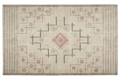 Tapete Revival Rugs Funk 5'x8' Beige y Crema miniatura 4