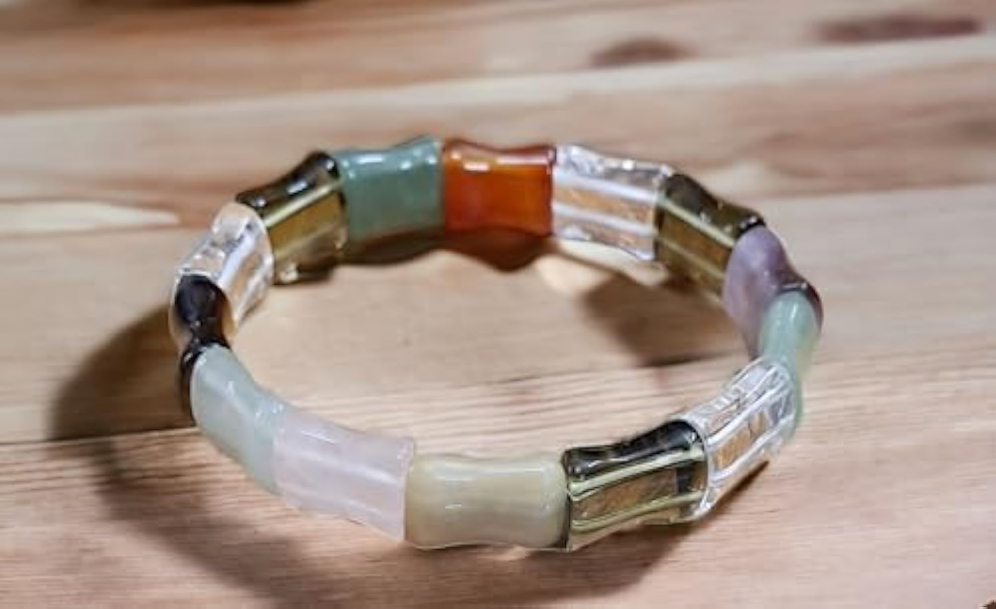 Unisex Natural 7 Chakra Crystal Bead Bracelet, Gift