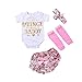 Vovotrade 3pcs Set Newborn Baby Girl Dreamcatcher Romper+Tutu Skirt Tulle Outfits Clothes (3M, White)