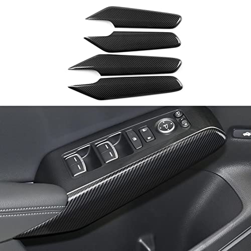 Image of for 2022 2023 2024 2025 2026 Honda Civic 11th Gen Accessories Inner Door Handle Protective Cover Decals ABS Carbon Fiber Stickers