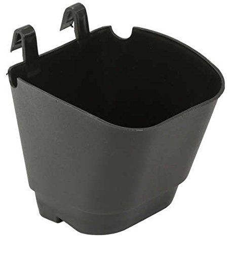 Agricom Garden Vertical Hook Pot, 10 Pcs, Black Colour