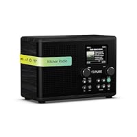 Pure Classic H4i – Internet Radio with WiFi, DAB+ & FM, Bluetooth 5.3, USB – 10W Speaker – 2.4 Color Display – 150 Presets – Sleep & Kitchen Timer – AUX Input – Black