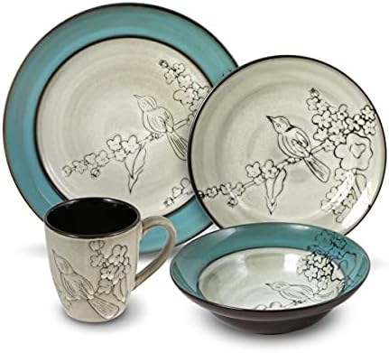Gourmet Basics Song Bird Dinnerware Set (16 Piece)