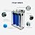 Nu Aqua 3-Stage Whole House Water Filter System with Pressure Gauges – 20”x4.5” Sediment, Granular Carbon, Carbon Block Filters, 1” NPT Connection