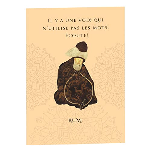 Affiche Rumi poster citation méditation spiritualité zen pour salon moderne