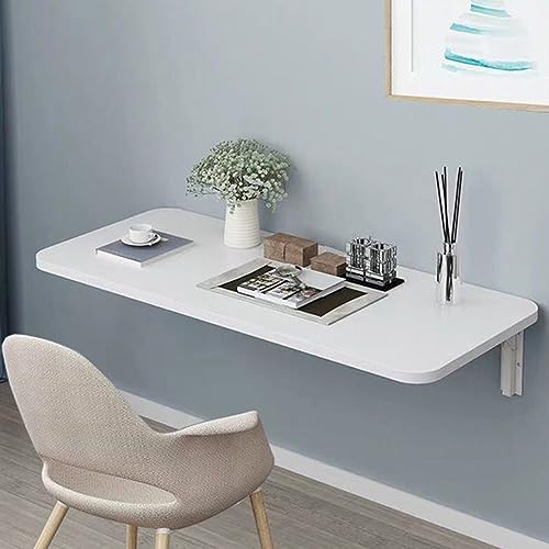 Table à manger pliante bois noble au design mural épuré - 2