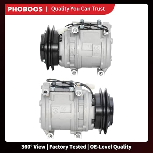 Image of PHOBOOS A /C compressor with Clutch Compatible with Kia Sportage 1995-2001 & Toyota 4Runner 1995 & Pickup 1989-1995, L4 2.0L, Fast Cooling, Low Noise, Easy Installation, Ref. 88320-35540