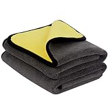 VIVOTE Microfiber Car Cleaning Towels Ultra Thick Plush car Drying Towel Buffing Cloths Super Absorb