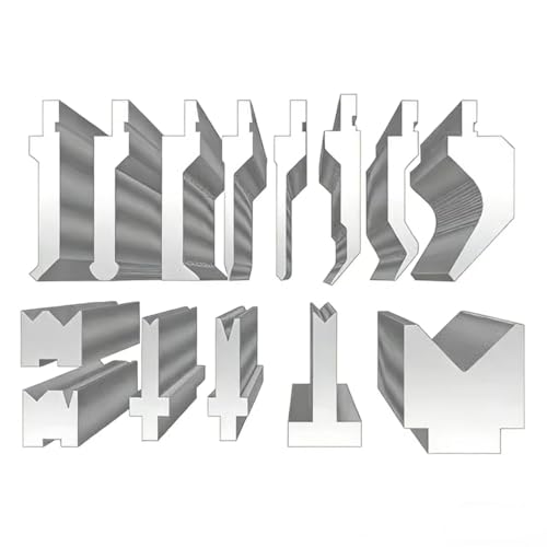 CNC Bending Machine Mold Set, Alloy Steel Press Brake Tooling,Upper and Lower Die with V-Groove,High Precision Metal Sheet Bending Tool (30° Deep Insertion Lower Die V6-v10)