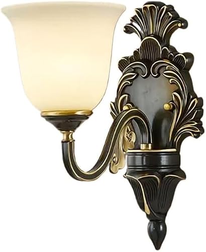 Cwcqgh Light All-Copper Retro Wall Lamp - Elegant Ing For Bedroom Living Room And Corridor