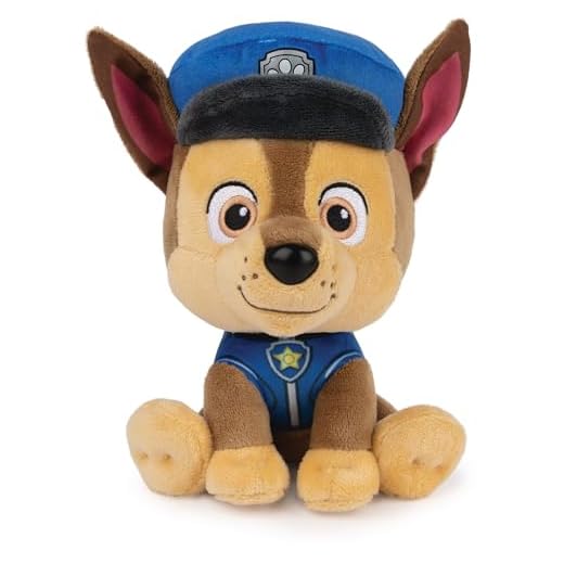 GUND Patrulla Canina - Peluche Chase 15 CM Peluche Patrulla Canina Chase - 6058437 - Juguetes bebés 1 año + Juguetes Niños 1 año +.