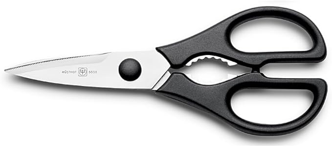 Wusthof WU5558 Kitchen Shears, 8", Black