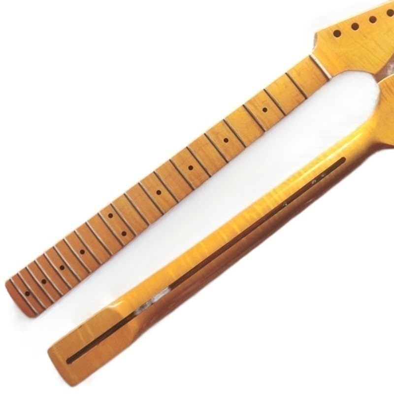 22 tasti Tiger Flame Maple Chitarra elettrica Collo Accessori for chitarra Parti Strumenti musicali Guitarra