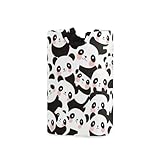 Wäschekörbe mit niedlichem Cartoon-Pandas, zusammenklappbar und wasserdicht, groß, mit stabilem Griff, für Babygeschäft, Schrank, Organizer, Para Ropa, Weiß / Schwarz