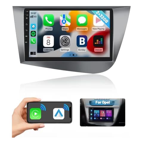 Hikity Radio de Coche con Wireless Apple Carplay y GPS Cover