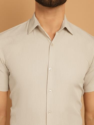 Image of Indian Needle Men's Striped Regular Fit Shirt