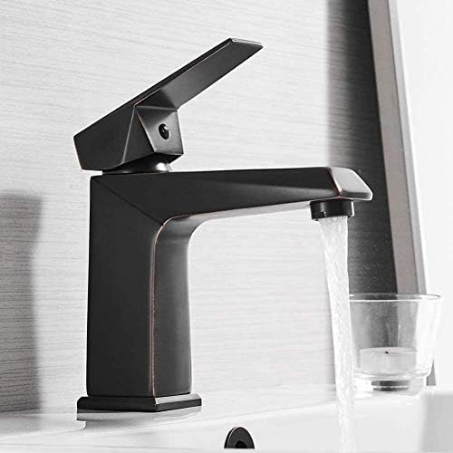 Robinet de lavabo mitigeur rétro noir pour une salle de bain vintage chic