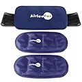 AiricePac Ice Packs for Injuries Reusable (3-Piece Set) Hot Cold Gel Wraps for Joint Pain, Muscle Soreness, Adjustable & Flexible for Back, Knees, Shoulders, Arms and Legs