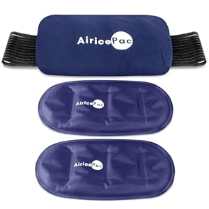 Ice Packs for Injuries Reusable (3-Piece Set) Hot Cold Gel Wraps for Joint Pain, Muscle Soreness, Adjustable & Flexible for Back, Knees, Shoulders, Arms and Legs