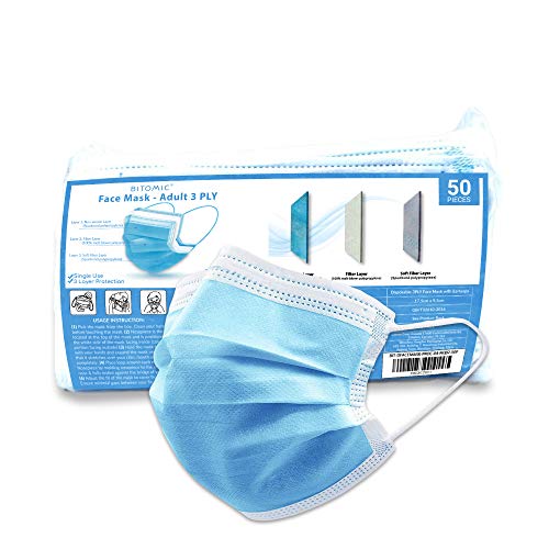 One-Day Sale: Up to 60% Off Face Mask Disposable 50 Pack - Level 3 Masks  Single Use