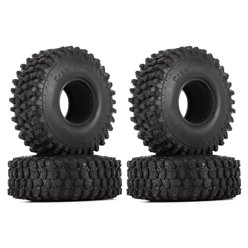 Pneus caoutchouc tout terrain 120mm pour crawler 1:10 Axial et TRX4